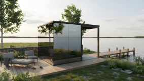 Sauna mit Pergola