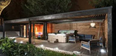 Exklusives Design Sauna