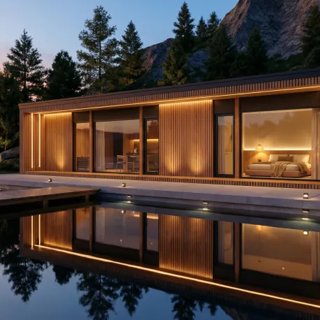 Premium Wellness Tiny House mit Sauna
