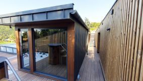 Sauna mit Terrasse und Whirlpool