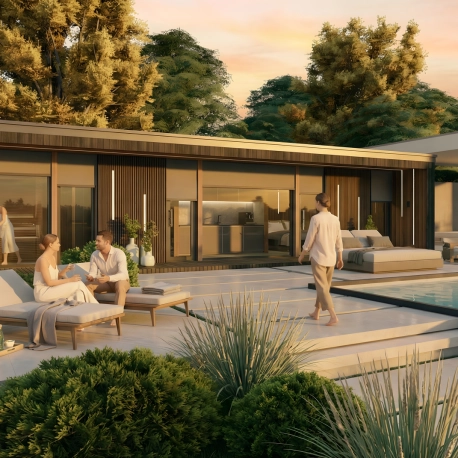 Joy Familie Ganzjähriges Premium Wellnesshaus mit Sauna