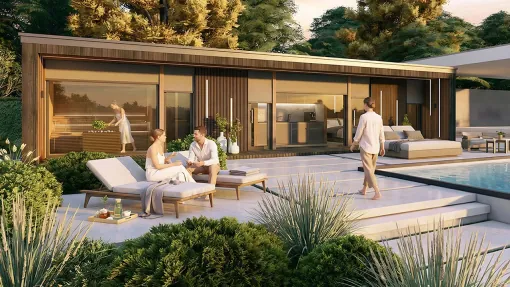 Tiny House und Mini Ferienhaus mit Sauna