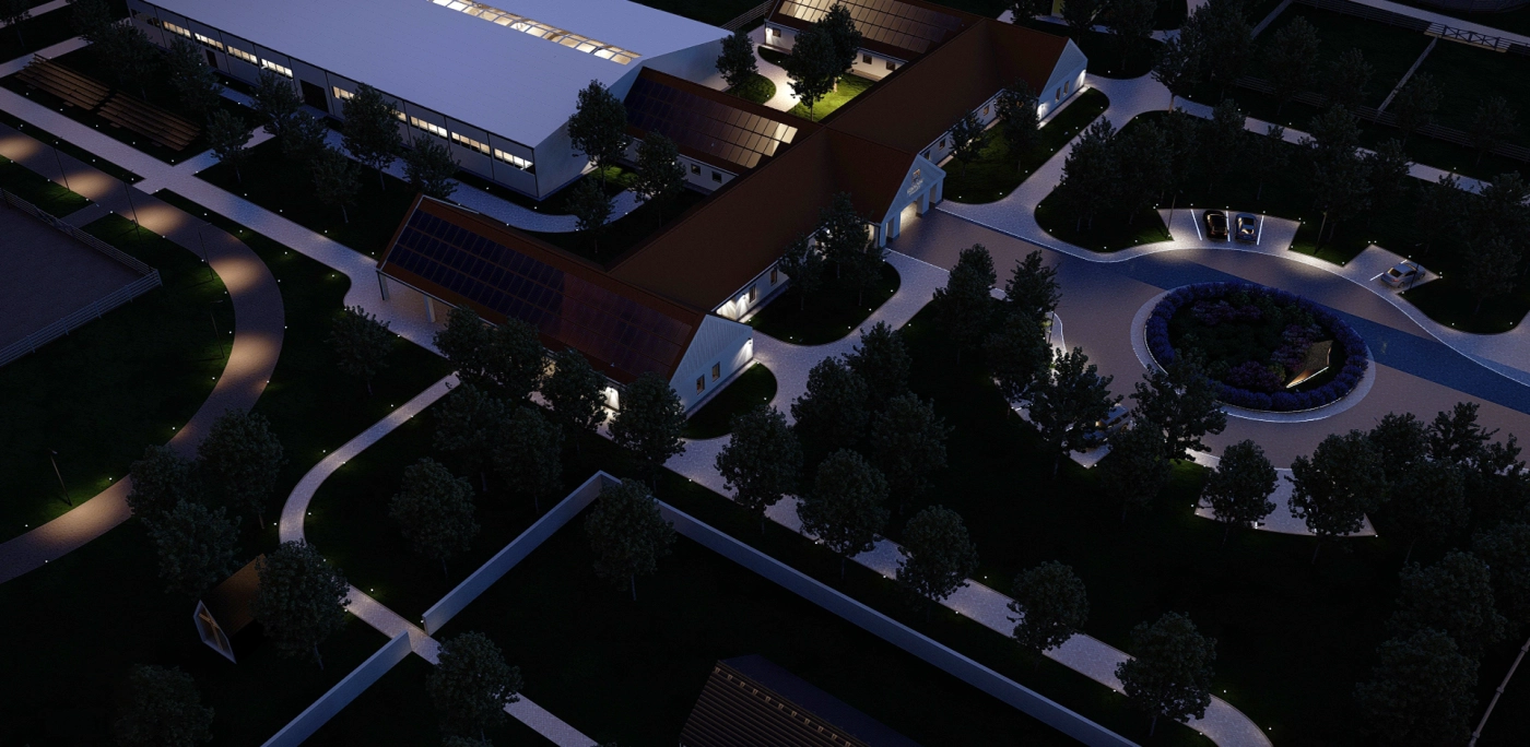 großvolumiges Reitanlagenprojekt