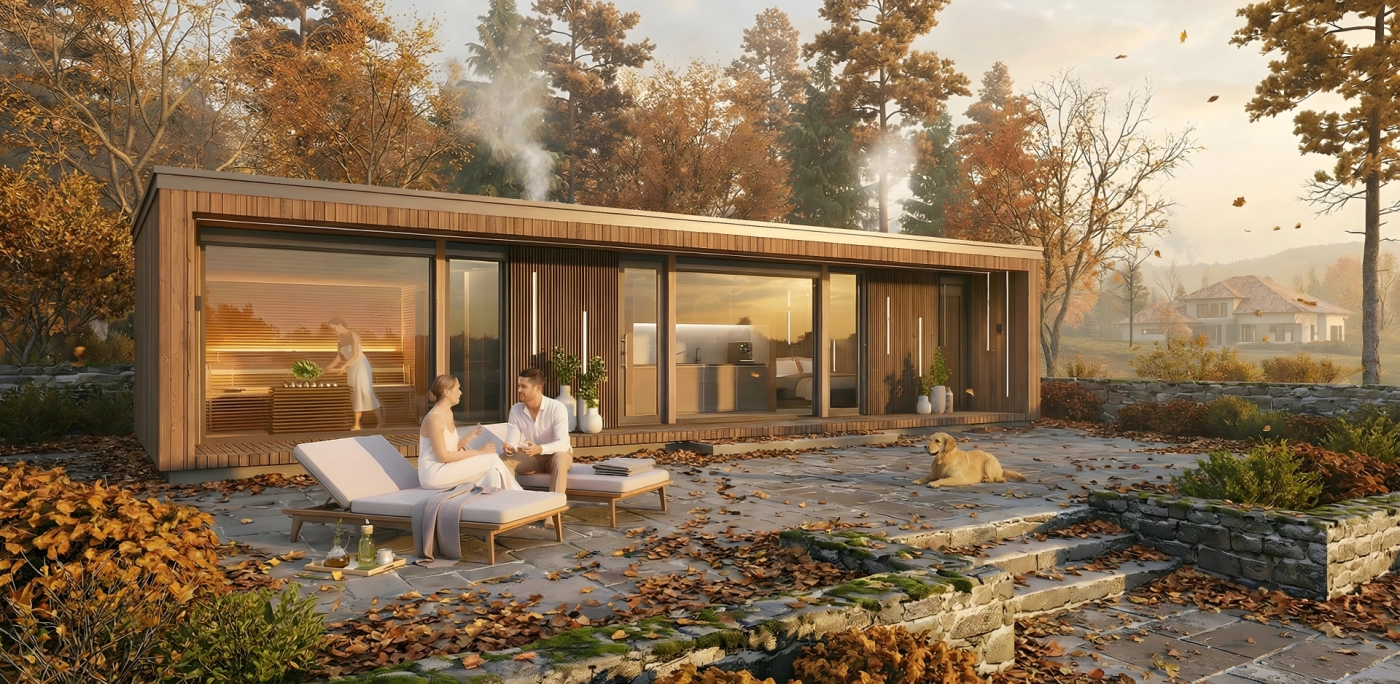 Luxuriöses Wellnesshaus