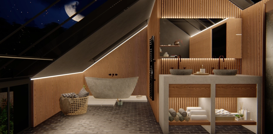 Massivholz Sonnenschutz, Wandverkleidungen aus Holz