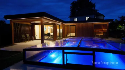 Individuelles Wellnesshaus mit Pool
