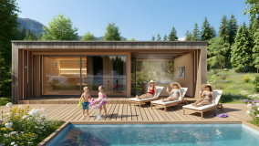 Sauna mit Ruhebereich