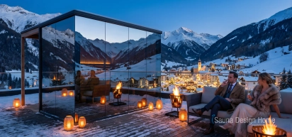 Das Spiegelsauna. Das Spiegelsauna.