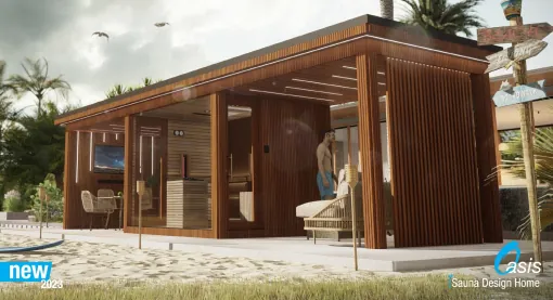 Unser modular zusammenbaubares Saunahaus Oasis von 4 Jahreszeiten Unser modular zusammenbaubares Saunahaus Oasis von 4 Jahreszeiten