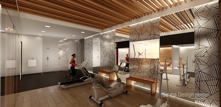Innenraum-Design Sauna Wellness