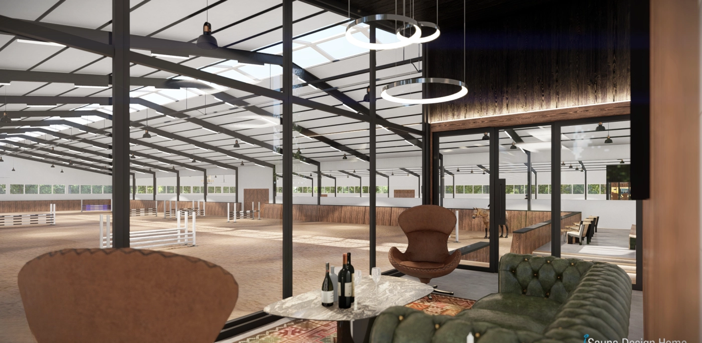 geschlossene Reitanlage