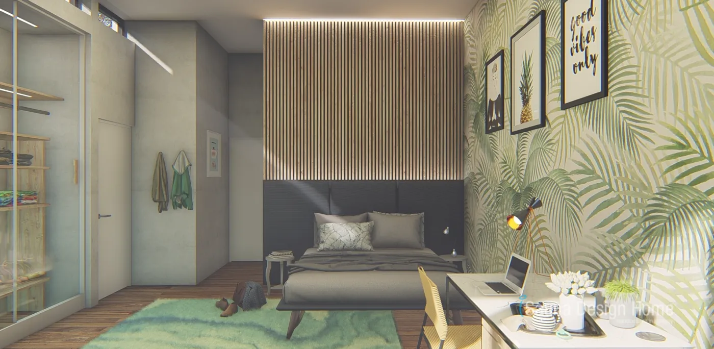Individuelle Schlafzimmer Wand